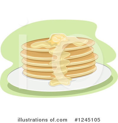 Pancakes Clipart #1245105 by BNP Design Studio
