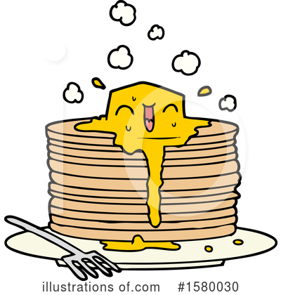 Royalty-Free (RF) Pancakes Clipart Illustration by lineartestpilot - Stock Sample #1580030