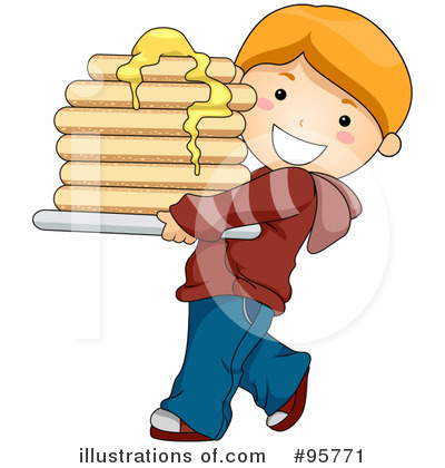 Royalty-Free (RF) Pancakes Clipart Illustration by BNP Design Studio - Stock Sample #95771