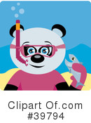 Panda Bear Clipart #39794 by Dennis Holmes Designs