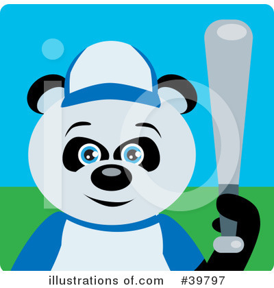 Royalty-Free (RF) Panda Bear Clipart Illustration by Dennis Holmes Designs - Stock Sample #39797