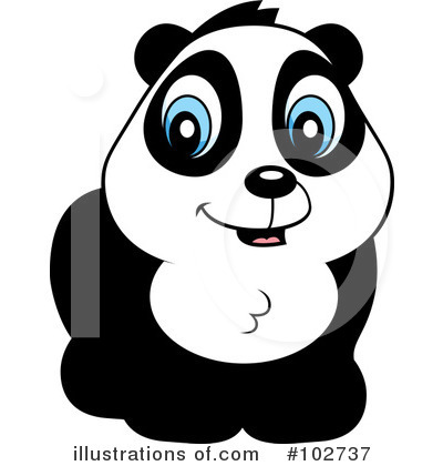 Royalty-Free (RF) Panda Clipart Illustration by Cory Thoman - Stock Sample #102737