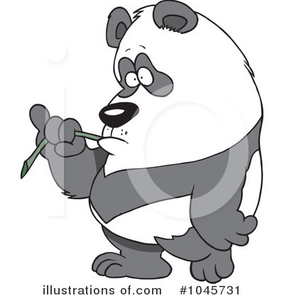 Royalty-Free (RF) Panda Clipart Illustration by toonaday - Stock Sample #1045731