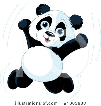 Royalty-Free (RF) Panda Clipart Illustration by Pushkin - Stock Sample #1063808