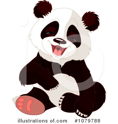 Royalty-Free (RF) Panda Clipart Illustration by Pushkin - Stock Sample #1079788