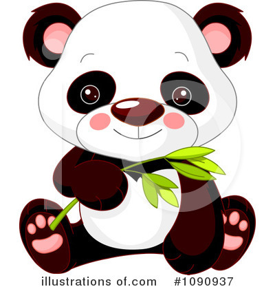 Royalty-Free (RF) Panda Clipart Illustration by Pushkin - Stock Sample #1090937