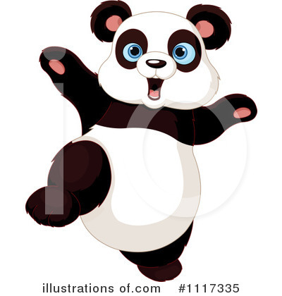 Royalty-Free (RF) Panda Clipart Illustration by Pushkin - Stock Sample #1117335