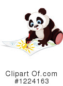 Panda Clipart #1224163 by Pushkin