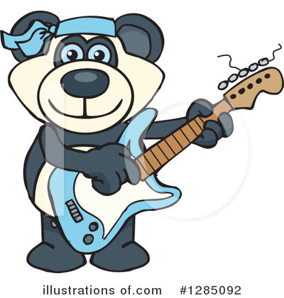 Royalty-Free (RF) Panda Clipart Illustration by Dennis Holmes Designs - Stock Sample #1285092