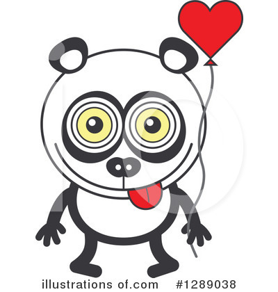 Royalty-Free (RF) Panda Clipart Illustration by Zooco - Stock Sample #1289038