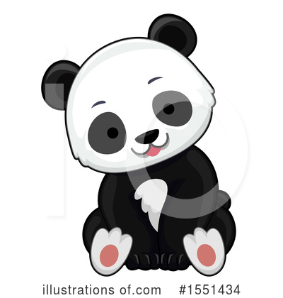 Royalty-Free (RF) Panda Clipart Illustration by BNP Design Studio - Stock Sample #1551434