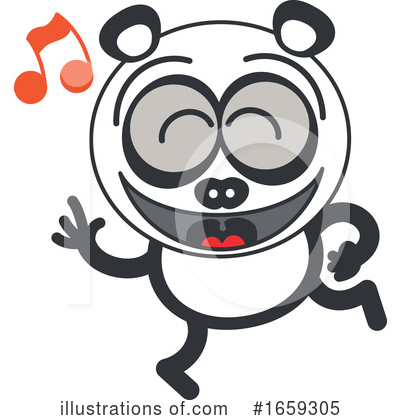 Royalty-Free (RF) Panda Clipart Illustration by Zooco - Stock Sample #1659305