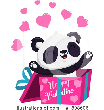 Royalty-Free (RF) Panda Clipart Illustration by Hit Toon - Stock Sample #1808606