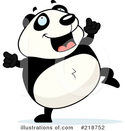 Royalty-Free (RF) Panda Clipart Illustration by Cory Thoman - Stock Sample #218752
