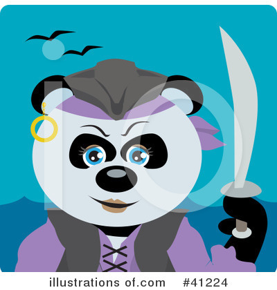 Panda Clipart #41224 by Dennis Holmes Designs
