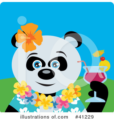 Panda Bear Clipart #41229 by Dennis Holmes Designs