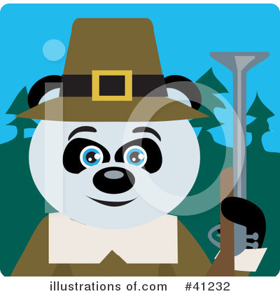 Panda Bear Clipart #41232 by Dennis Holmes Designs