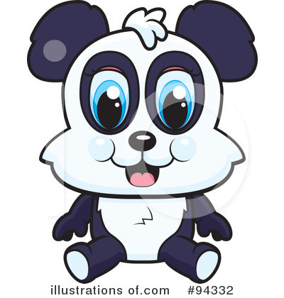 Royalty-Free (RF) Panda Clipart Illustration by Cory Thoman - Stock Sample #94332