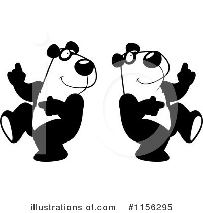 Royalty-Free (RF) Pandas Clipart Illustration by Cory Thoman - Stock Sample #1156295