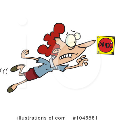 Royalty-Free (RF) Panic Clipart Illustration by toonaday - Stock Sample #1046561