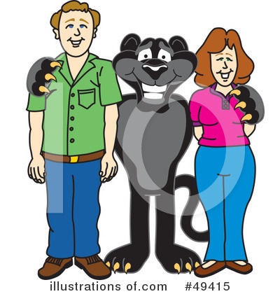 Royalty-Free (RF) Panther Character Clipart Illustration by Mascot Junction - Stock Sample #49415