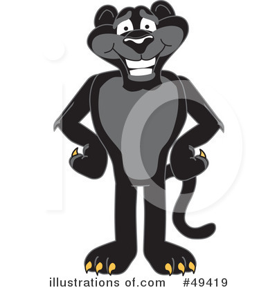 Panther School Mascot Clipart #49419 by Toons4Biz