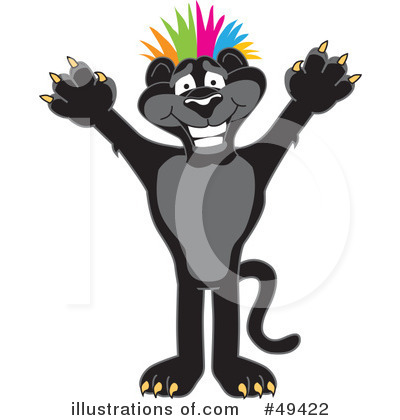 Royalty-Free (RF) Panther Character Clipart Illustration by Mascot Junction - Stock Sample #49422