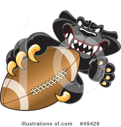 Football Clipart #49426 by Toons4Biz
