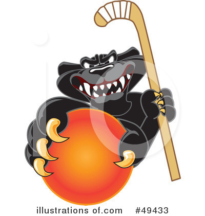 Royalty-Free (RF) Panther Character Clipart Illustration by Mascot Junction - Stock Sample #49433