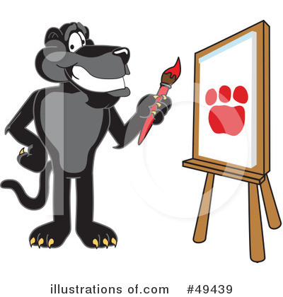 Panther School Mascot Clipart #49439 by Toons4Biz
