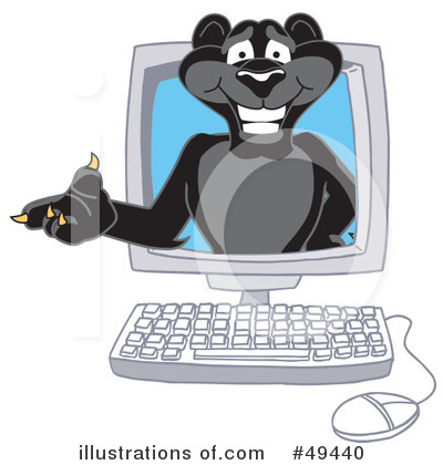 Panther Character Clipart #49440 by Toons4Biz