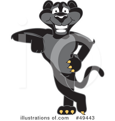 Panther School Mascot Clipart #49443 by Toons4Biz