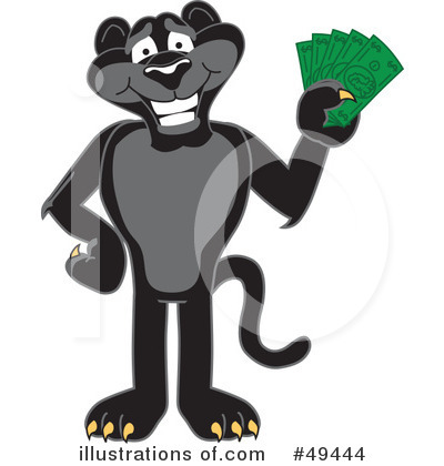 Panther School Mascot Clipart #49444 by Toons4Biz