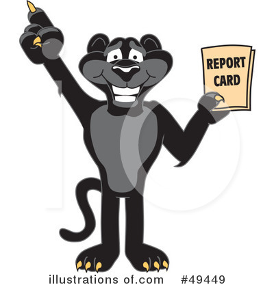 Panther School Mascot Clipart #49449 by Toons4Biz