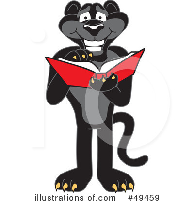 Panther School Mascot Clipart #49459 by Toons4Biz