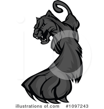 Black Panther Clipart #1097243 by Chromaco