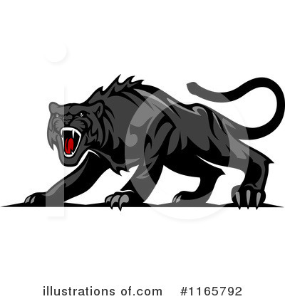 Royalty-Free (RF) Panther Clipart Illustration by Vector Tradition SM - Stock Sample #1165792
