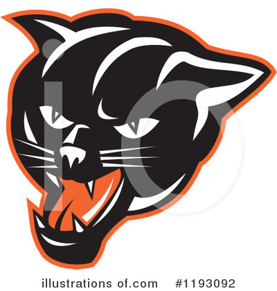 Royalty-Free (RF) Panther Clipart Illustration by patrimonio - Stock Sample #1193092