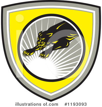 Royalty-Free (RF) Panther Clipart Illustration by patrimonio - Stock Sample #1193093