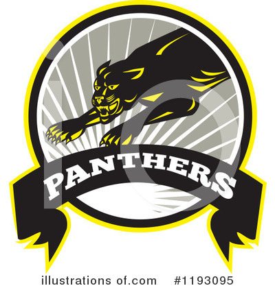Royalty-Free (RF) Panther Clipart Illustration by patrimonio - Stock Sample #1193095