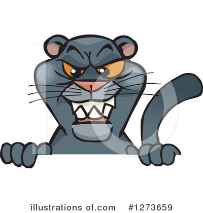 Royalty-Free (RF) Panther Clipart Illustration by Dennis Holmes Designs - Stock Sample #1273659