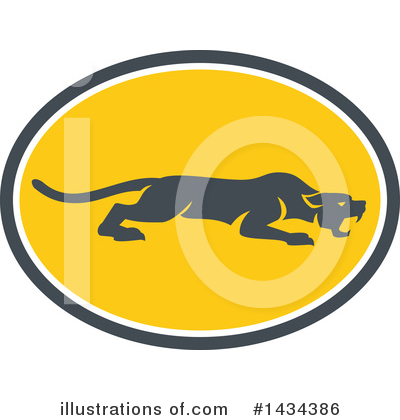 Royalty-Free (RF) Panther Clipart Illustration by patrimonio - Stock Sample #1434386