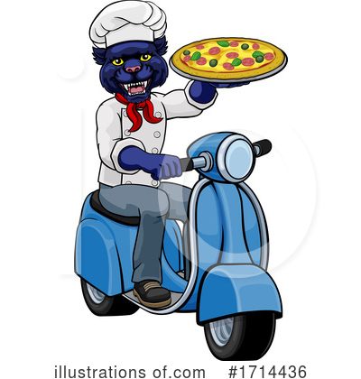 Pizza Delivery Clipart #1714436 by AtStockIllustration