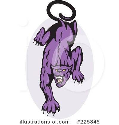 Royalty-Free (RF) Panther Clipart Illustration by patrimonio - Stock Sample #225345