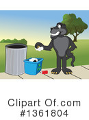 Panther School Mascot Clipart #1361804 by Mascot Junction
