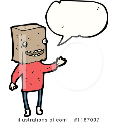 Royalty-Free (RF) Paper Bag Clipart Illustration by lineartestpilot - Stock Sample #1187007