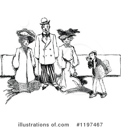 Royalty-Free (RF) Paper Boy Clipart Illustration by Prawny Vintage - Stock Sample #1197467
