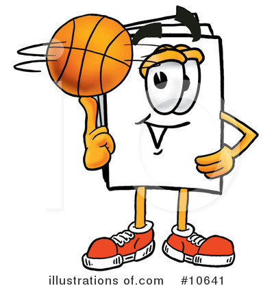 Basketball Clipart #10641 by Mascot Junction