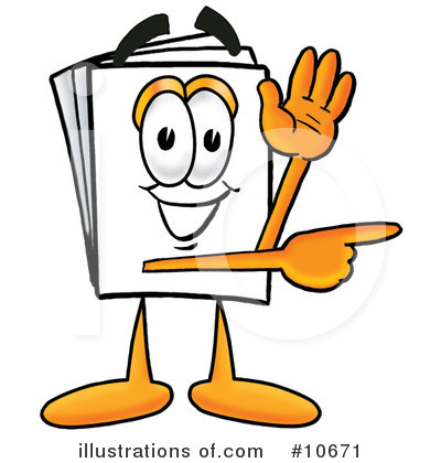 Paper Character Clipart #10671 by Mascot Junction