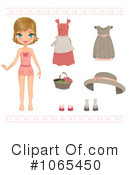 Paper Doll Clipart #1065450 by Melisende Vector
